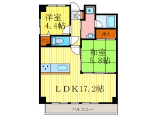 ルミエール・ウエストの物件間取画像